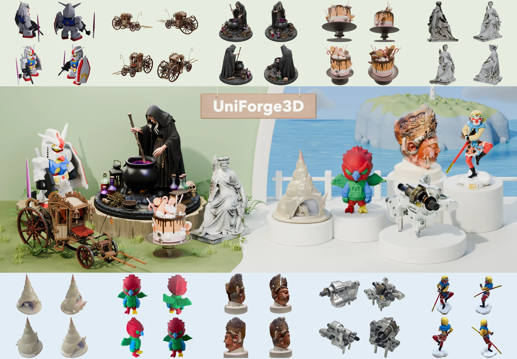 UniForge3D | Joint 3D Reconstruction and Generation